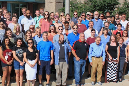 Group photo of faculty, staff, and students in Biology.